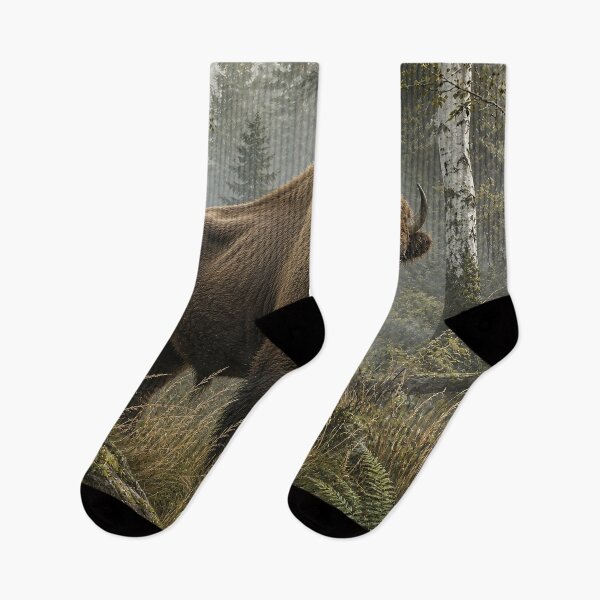 Item preview, European Bison in Misty Birchwood designed and sold by Pixel Junkies Studio.