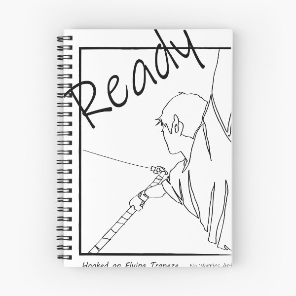 Item preview, Ready! Hooked on Flying Trapeze Line Art designed and sold by noworries-art.