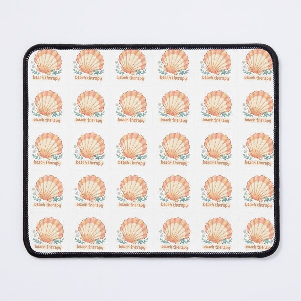Item preview, Beach Therapy Cute Sea Shell Quote designed and sold by brandingpro.