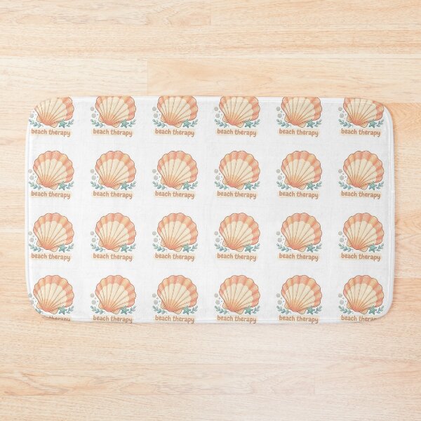 Item preview, Beach Therapy Cute Sea Shell Quote designed and sold by brandingpro.