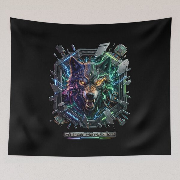 Item preview, Futuristic Robotic Predator Gaming T-Shirt designed and sold by Royal Beast Art.