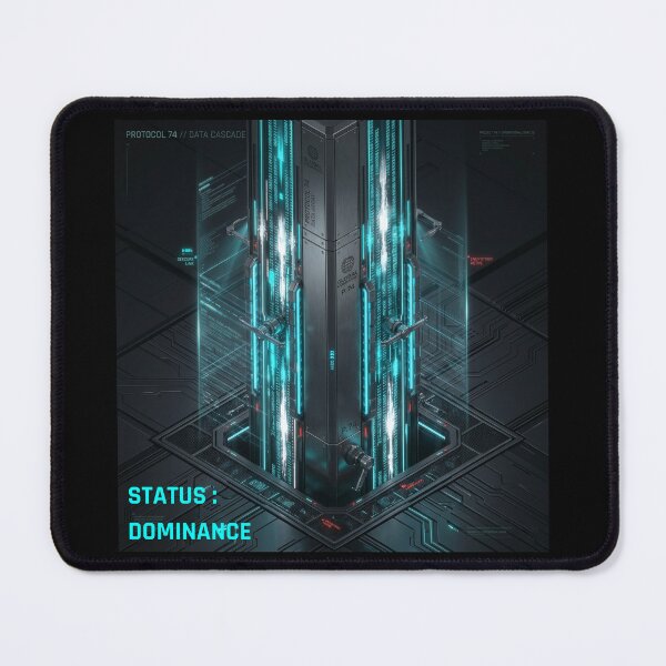 Item preview, Protocol 74 Cyberpunk Data Cascade Abstract Art designed and sold by Global-Command.