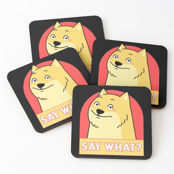 Item preview, Say What Funny Shiba Inu Doge Reaction Meme designed and sold by GenZFashion000.