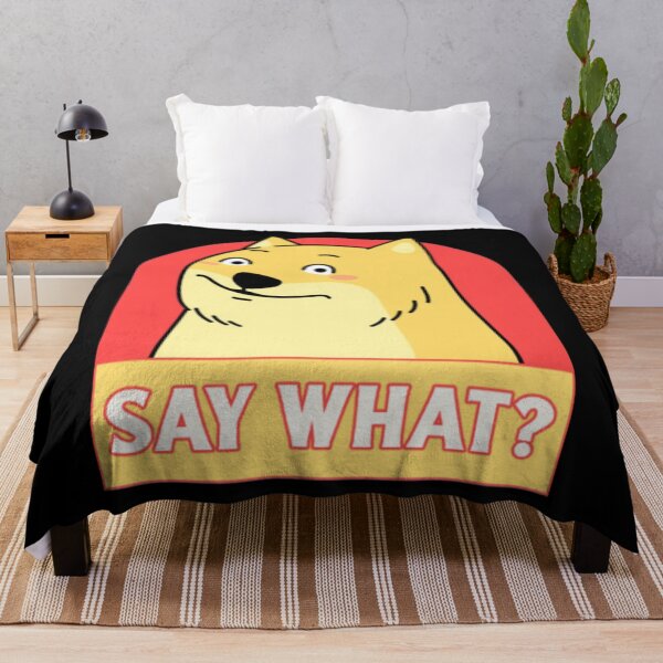 Item preview, Say What Funny Shiba Inu Doge Reaction Meme designed and sold by GenZFashion000.