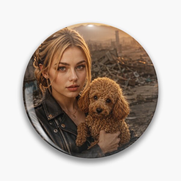 Item preview, Female biker saving a puppy designed and sold by HD3284.