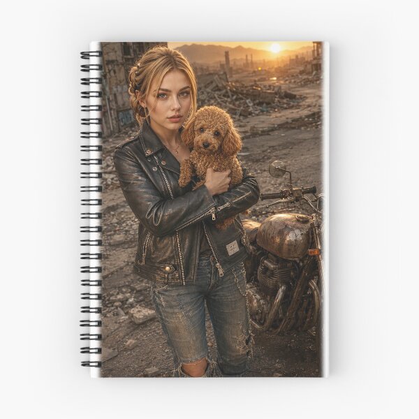 Item preview, Female biker saving a puppy designed and sold by HD3284.