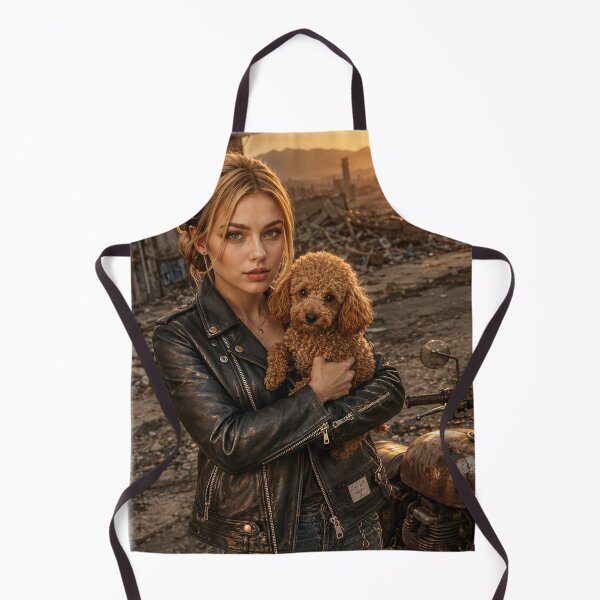Item preview, Female biker saving a puppy designed and sold by HD3284.