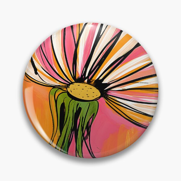 Item preview, Seeds of Becoming - A Stylized Dandelion Floating Through Bold Geometry and Vibrant Color Fields designed and sold by OlfactoART Studio.