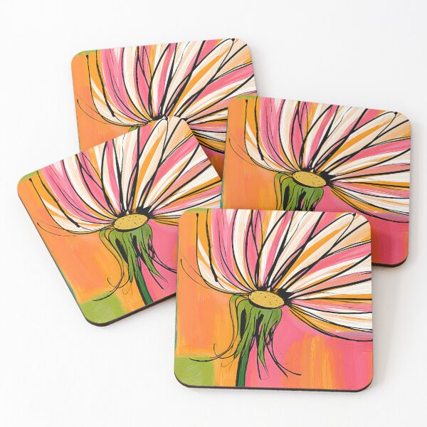 Item preview, Seeds of Becoming - A Stylized Dandelion Floating Through Bold Geometry and Vibrant Color Fields designed and sold by OlfactoART Studio.