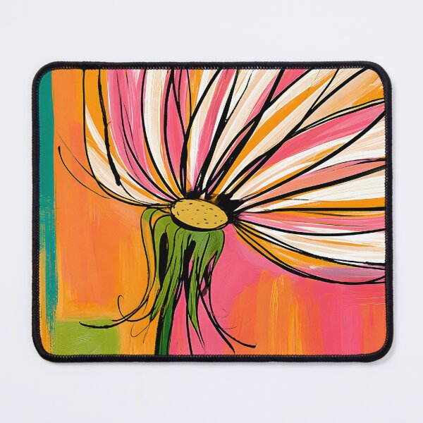 Item preview, Seeds of Becoming - A Stylized Dandelion Floating Through Bold Geometry and Vibrant Color Fields designed and sold by OlfactoART Studio.