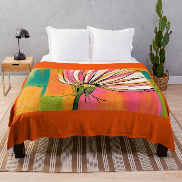 Item preview, Seeds of Becoming - A Stylized Dandelion Floating Through Bold Geometry and Vibrant Color Fields designed and sold by OlfactoART Studio.