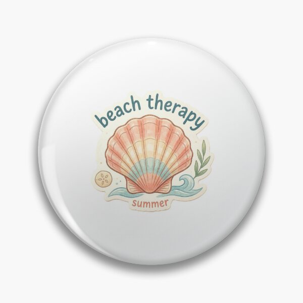 Item preview, Beach Therapy Cute Sea Shell Quote designed and sold by brandingpro.