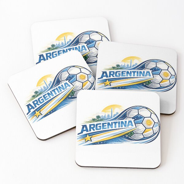 Item preview, Argentina Football Sticker for Fans Who Live Every Match with Passion | Minimal Soccer Design designed and sold by shlepyart.