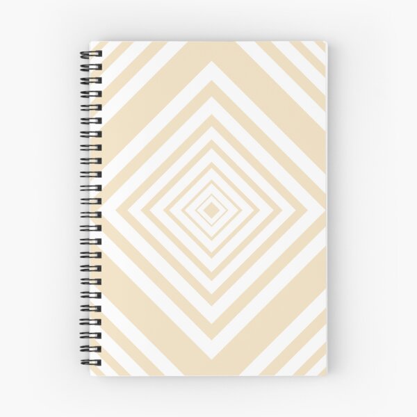 Item preview, White and Pale Sand Beige Square designed and sold by StudioPatternBox.