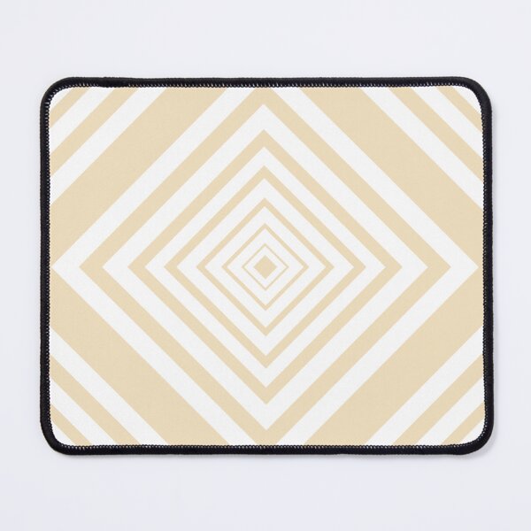 Item preview, White and Pale Sand Beige Square designed and sold by StudioPatternBox.