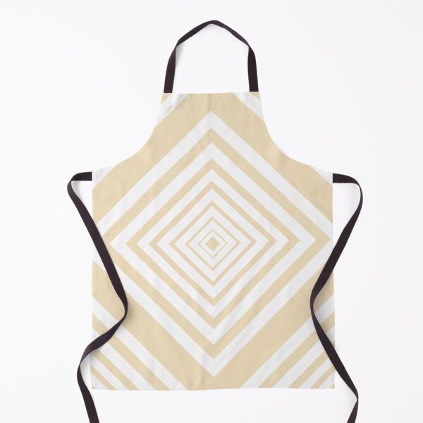 Item preview, White and Pale Sand Beige Square designed and sold by StudioPatternBox.