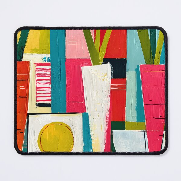 Item preview, Garden Geometry Unlocked - Stylized Carrots in a Burst of Bold Color and Abstract Energy designed and sold by OlfactoART Studio.