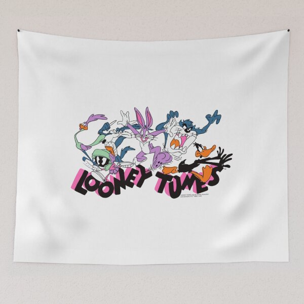 Item preview, Amazon Essentials Looney Tunes Pink Logo with Running Characters Sweatshirt designed and sold by EvandSolis.