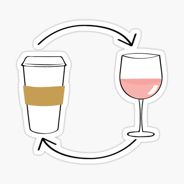 coffee rose Sticker