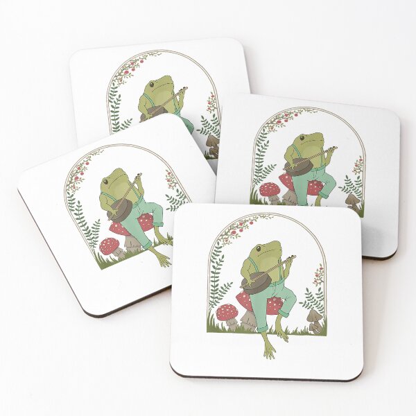 Item preview, Cottagecore Aesthetic Frog Plays Banjo on Mushroom Cute T-Shirt designed and sold by gidget-gadget.