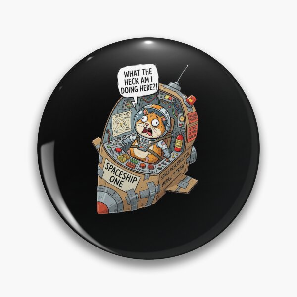 Item preview, What The Heck Am I Doing Here Space Hamster designed and sold by RoyalDeluxGo.