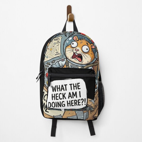 Item preview, What The Heck Am I Doing Here Space Hamster designed and sold by RoyalDeluxGo.