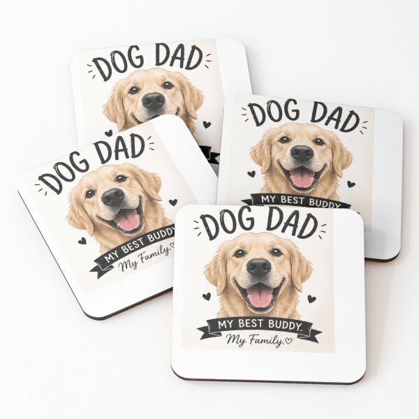 Item preview, Dog Dad My Best Buddy My Family Shirt | Cute Golden Retriever Lover Tee designed and sold by PoojaArtLab.