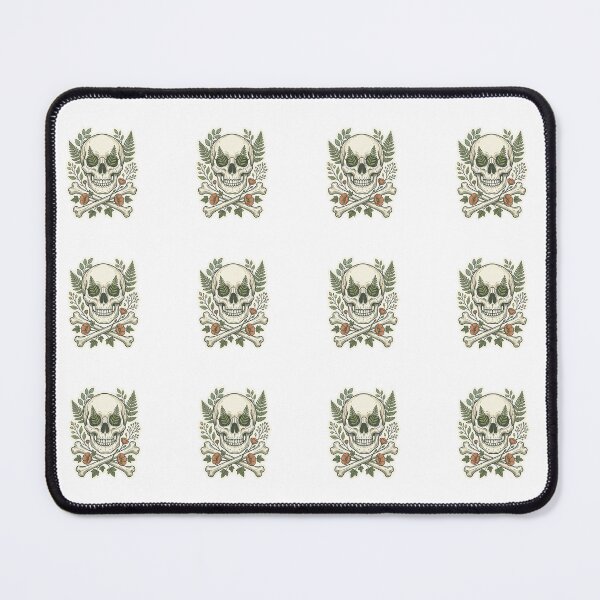 Item preview, Cottagecore Botanical Skull and Crossbones Sticker designed and sold by brandingpro.
