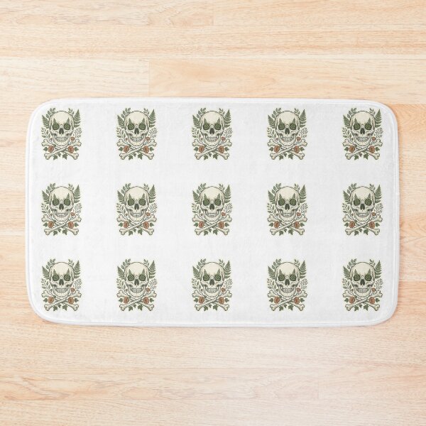 Item preview, Cottagecore Botanical Skull and Crossbones Sticker designed and sold by brandingpro.