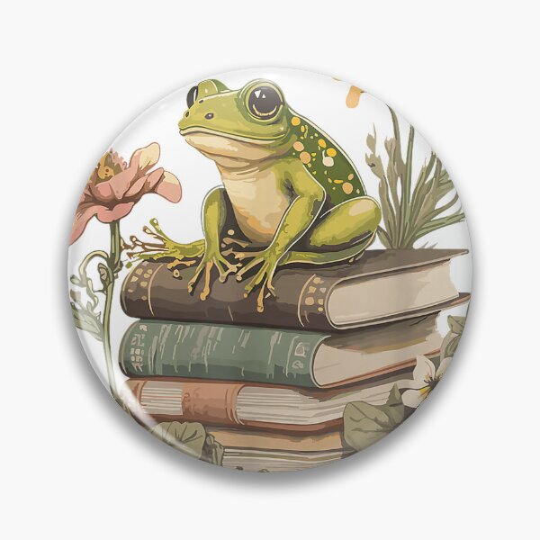 Item preview, Cottagecore Aesthetic Frog Reading Book Mushroom Lover T-Shirt designed and sold by SubStudio97.