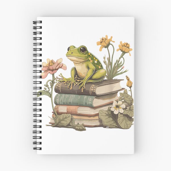 Item preview, Cottagecore Aesthetic Frog Reading Book Mushroom Lover T-Shirt designed and sold by SubStudio97.