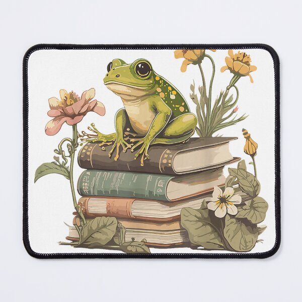 Item preview, Cottagecore Aesthetic Frog Reading Book Mushroom Lover T-Shirt designed and sold by SubStudio97.