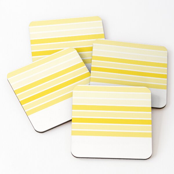 Item preview, Yellow and white horizontal stripes pattern designed and sold by Hinkson Cox.