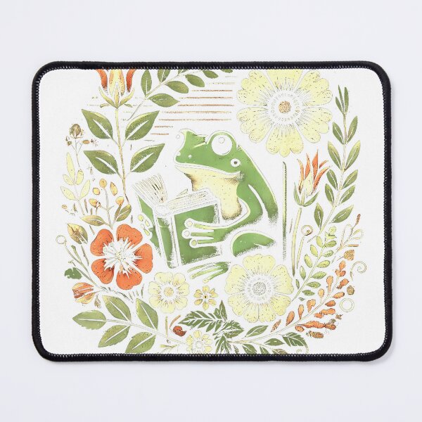 Item preview, Cute Frog Reading Funny Animal Lover Cottagecore Toad Nature T-Shirt designed and sold by gidget-gadget.