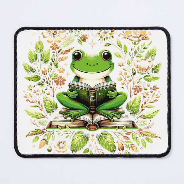 Item preview, Cute Floral Frog Book Reading Performance T-Shirt designed and sold by RKdrawings.