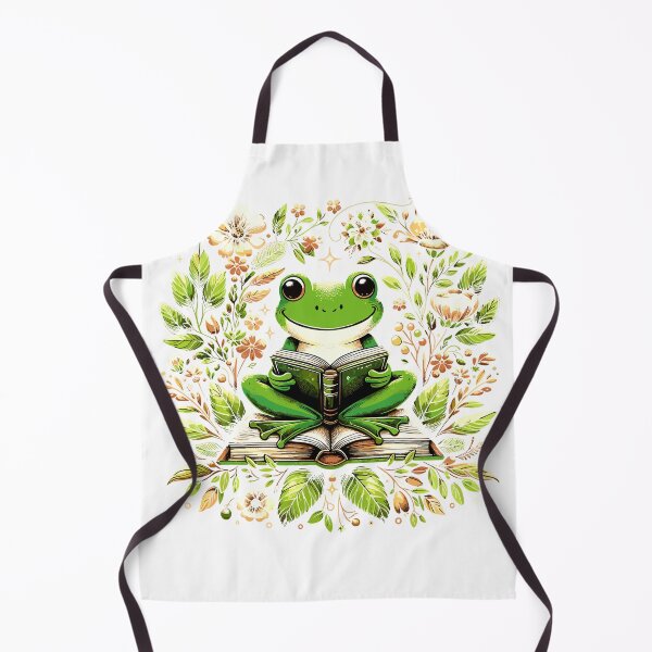 Item preview, Cute Floral Frog Book Reading Performance T-Shirt designed and sold by RKdrawings.