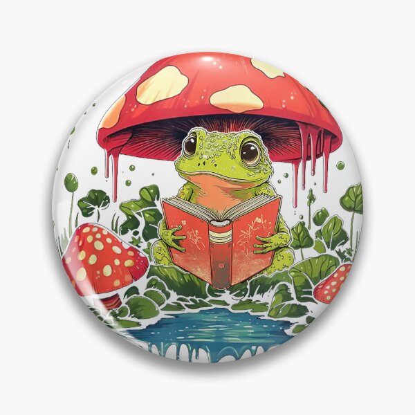 Item preview, Cute Cottagecore Mushroom Frog Aesthetic Girls Women Graphic T-Shirt designed and sold by SubStudio97.