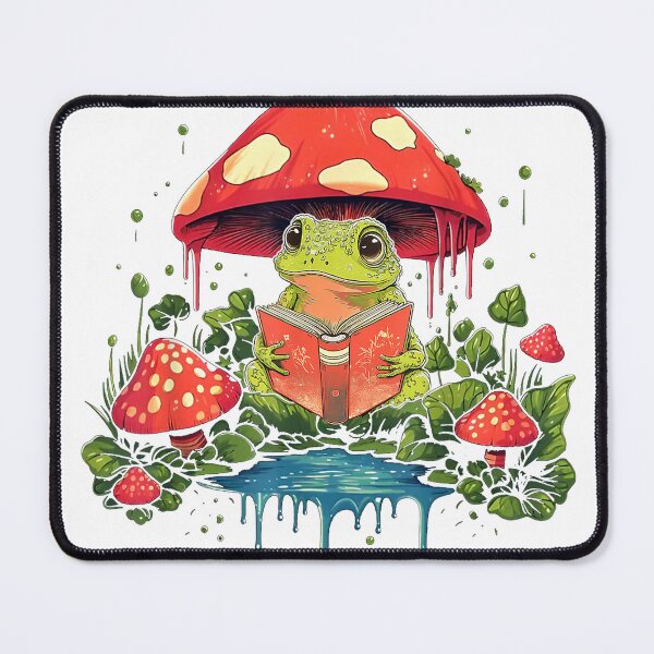 Item preview, Cute Cottagecore Mushroom Frog Aesthetic Girls Women Graphic T-Shirt designed and sold by SubStudio97.