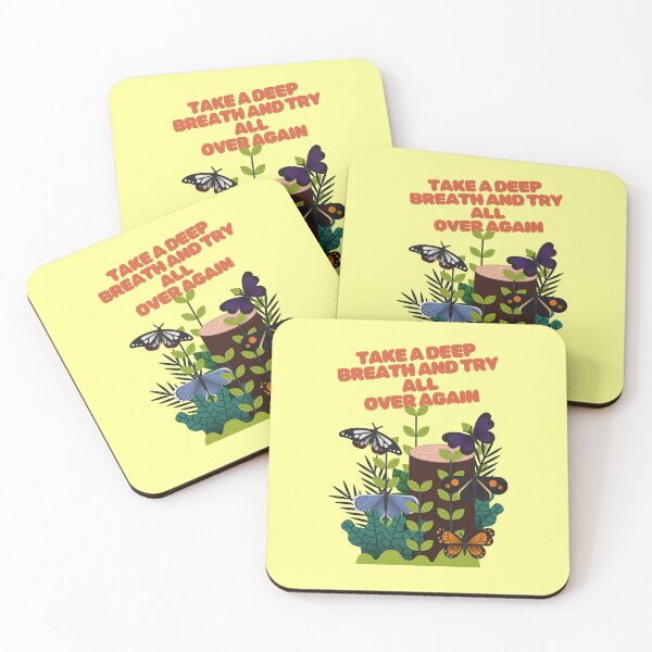 Item preview, Take a Deep Breath and Try All Over Again Butterfly Nature Quote designed and sold by creativerooney.