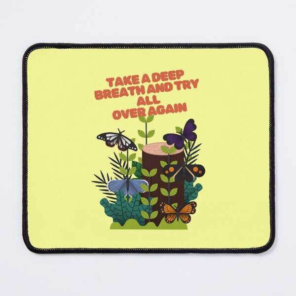 Item preview, Take a Deep Breath and Try All Over Again Butterfly Nature Quote designed and sold by creativerooney.
