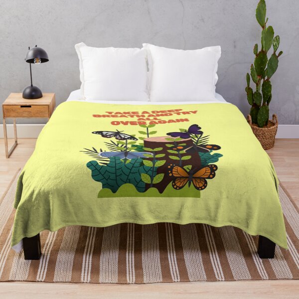 Item preview, Take a Deep Breath and Try All Over Again Butterfly Nature Quote designed and sold by creativerooney.