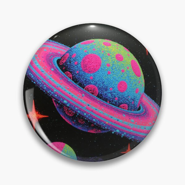 Item preview, Psychedelic Beaded Saturn Planet designed and sold by BlissxPals.