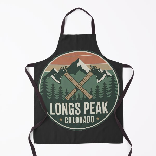 Item preview, Longs Peak Colorado Lumberjack Mountain Badge Retro Hiking Design designed and sold by ArcticFoxStudio.