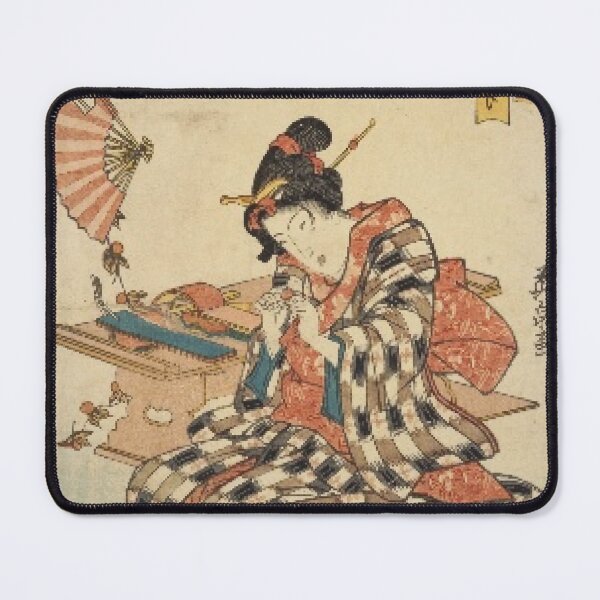 Item preview, Tanabata Wishes – Vintage Japanese Ukiyo-e Beauty Print designed and sold by vekotpu.