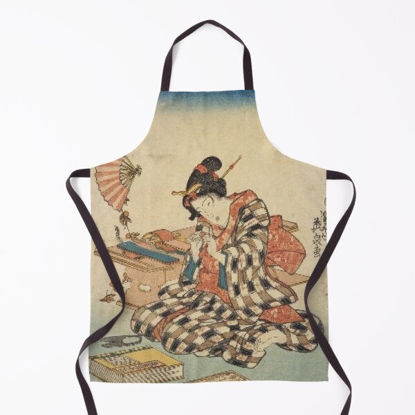 Item preview, Tanabata Wishes – Vintage Japanese Ukiyo-e Beauty Print designed and sold by vekotpu.