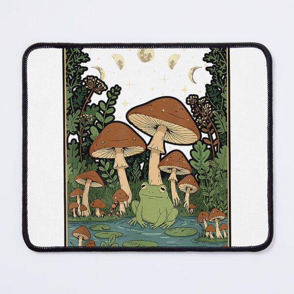Item preview, Frog Shirt Men Women Cottagecore Frog Mushroom Moon Witchy T-Shirt designed and sold by RKdrawings.