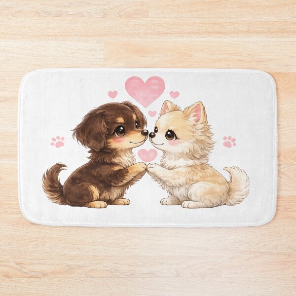 Item preview, Cute Chiweenie and Pomchi Best Friends – Puppy Love designed and sold by RinaWorksJP.