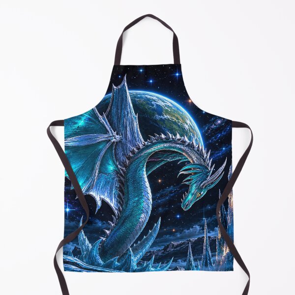 Item preview, Cosmic Ice Dragon – Celestial Fantasy Creature in a Frozen Alien World designed and sold by Extravanganzza.