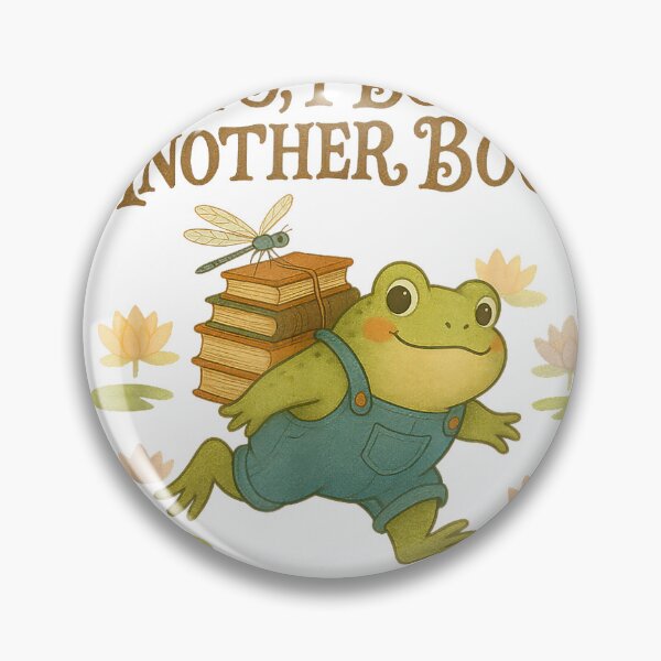 Item preview, Oops I Bought Another Book Funny Frog for Bookish Readers T-Shirt designed and sold by RKdrawings.
