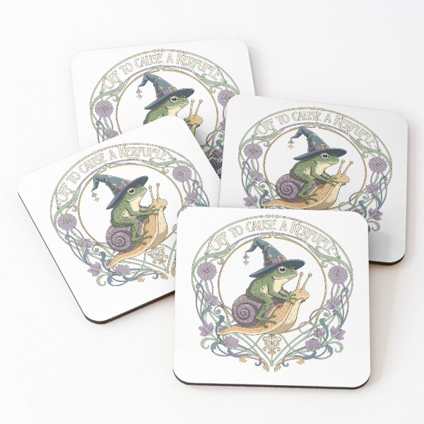 Item preview, Off to Cause A Kerfuffle Witchy Frog Wizard Snail Meme Humor T-Shirt designed and sold by SubStudio97.